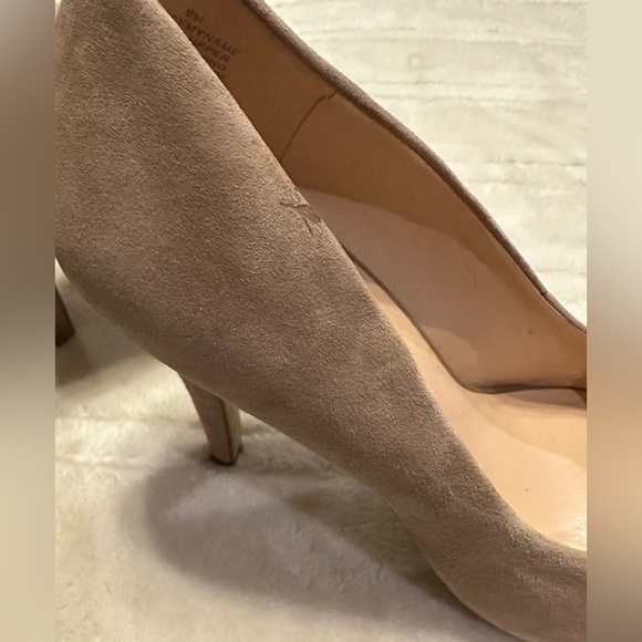 Nine West beige suede high heels size 9M - Picture 6 of 6